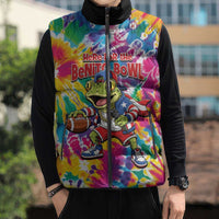 Funny Benito Coqui Frog Sleeveless Puffer Jacket Puerto Rican Coquí Football