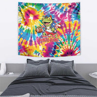 Funny Benito Coqui Frog Tapestry Puerto Rican Coquí Football