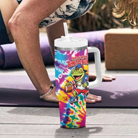 Funny Benito Coqui Frog Tumbler With Handle Puerto Rican Coquí Football