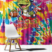 Funny Benito Coqui Frog Window Curtain Puerto Rican Coquí Football