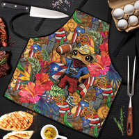 Funny Benito Bowl Apron Puerto Rican Coquí Football