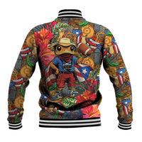 Funny Benito Bowl Baseball Jacket Puerto Rican Coquí Football