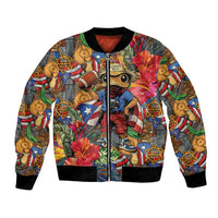 Funny Benito Bowl Bomber Jacket Puerto Rican Coquí Football
