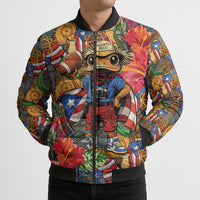 Funny Benito Bowl Bomber Puffer Jacket Puerto Rican Coquí Football