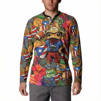 Funny Benito Bowl Button Sweatshirt Puerto Rican Coquí Football