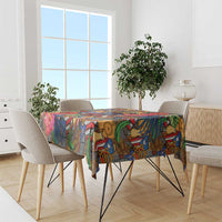 Funny Benito Bowl Tablecloth Puerto Rican Coquí Football