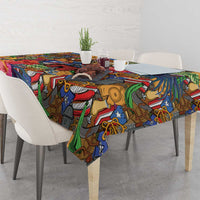 Funny Benito Bowl Tablecloth Puerto Rican Coquí Football