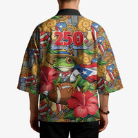 Patriotic Coqui Frog Football Kimono 250 Years of Freedom Puerto Rico Flag Stand