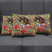 Patriotic Coqui Frog Football Pillow Cover 250 Years of Freedom Puerto Rico Flag Stand