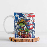 Puerto Rican Coquí Football Ceramic Mug Here For The Benito Bowl