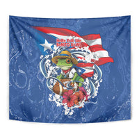 Puerto Rican Coquí Football Tapestry Here For The Benito Bowl