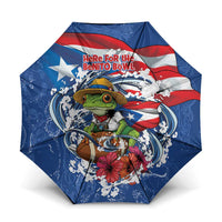 Puerto Rican Coquí Football Umbrella Here For The Benito Bowl