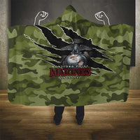 Montford Point Marines Hooded Blanket African American Breaking Barriers 1942