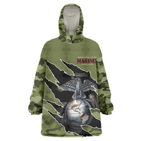 Montford Point Marines Kid Wearable Blanket Hoodie African American Breaking Barriers 1942