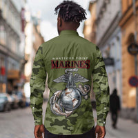 Montford Point Marines Long Sleeve Button Shirt African American Breaking Barriers 1942