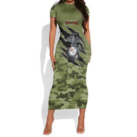 Montford Point Marines Short Sleeve Bodycon Dress African American Breaking Barriers 1942