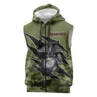 Montford Point Marines Sleeveless Zip Hoodie African American Breaking Barriers 1942