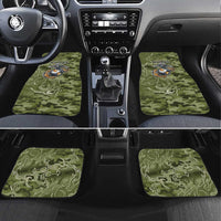 Montford Point Marines Car Mats Flame Fire Military Green Camo