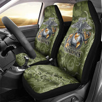Montford Point Marines Car Seat Cover Flame Fire Military Green Camo