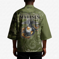 Montford Point Marines Kimono Flame Fire Military Green Camo