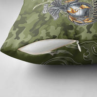 Montford Point Marines Pillow Cover Flame Fire Military Green Camo