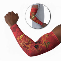 Montford Point Marines Arm Sleeves Flame Fire Military Red Camo