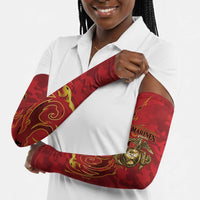 Montford Point Marines Arm Sleeves Flame Fire Military Red Camo