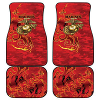 Montford Point Marines Car Mats Flame Fire Military Red Camo