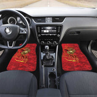 Montford Point Marines Car Mats Flame Fire Military Red Camo