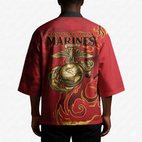 Montford Point Marines Kimono Flame Fire Military Red Camo