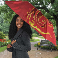 Montford Point Marines Umbrella Flame Fire Military Red Camo