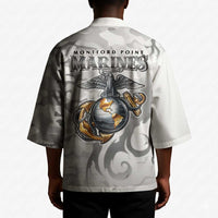 Montford Point Marines Kimono Flame Fire Military White Camo