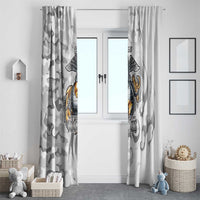 Montford Point Marines Window Curtain Flame Fire Military White Camo