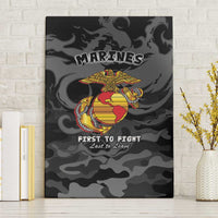 Montford Point Marines Canvas Wall Art First To Fight Last to Leave