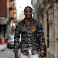 Montford Point Marines Long Sleeve Button Shirt First To Fight Last to Leave