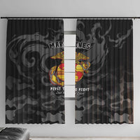 Montford Point Marines Window Curtain First To Fight Last to Leave