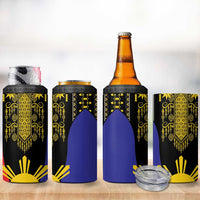 Afro Pinoy Blackapino Half Black Filipino 4 in 1 Can Cooler Tumbler