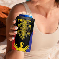 Afro Pinoy Blackapino Half Black Filipino 4 in 1 Can Cooler Tumbler