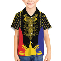 Afro Pinoy Blackapino Half Black Filipino Family Matching Long Sleeve Bodycon Dress and Hawaiian Shirt
