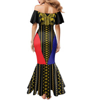 Afro Pinoy Blackapino Half Black Filipino Family Matching Mermaid Dress and Hawaiian Shirt