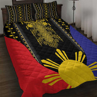Afro Pinoy Blackapino Half Black Filipino Quilt Bed Set