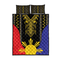 Afro Pinoy Blackapino Half Black Filipino Quilt Bed Set