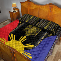 Afro Pinoy Blackapino Half Black Filipino Quilt Bed Set