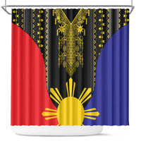 Afro Pinoy Blackapino Half Black Filipino Shower Curtain