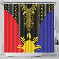 Afro Pinoy Blackapino Half Black Filipino Shower Curtain