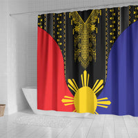 Afro Pinoy Blackapino Half Black Filipino Shower Curtain