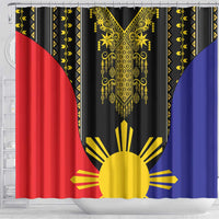 Afro Pinoy Blackapino Half Black Filipino Shower Curtain