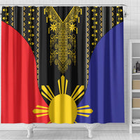 Afro Pinoy Blackapino Half Black Filipino Shower Curtain
