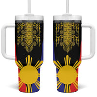 Afro Pinoy Blackapino Half Black Filipino Tumbler With Handle
