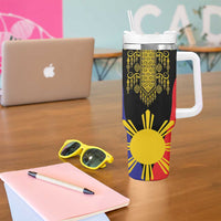 Afro Pinoy Blackapino Half Black Filipino Tumbler With Handle